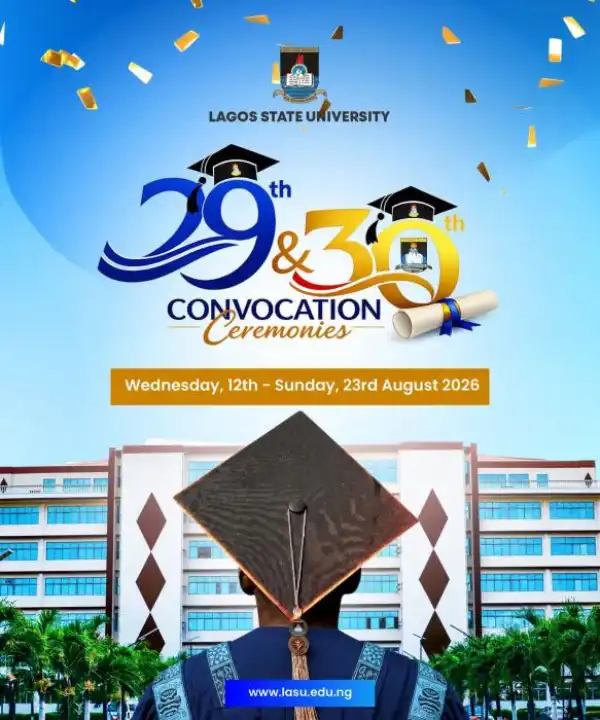LASU announces dates for 29th and 30th Combined Convocation Ceremonies