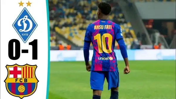 Dynamo Kyiv vs Barcelona  0 - 1 (Champions League 2021 Goals & Highlights)