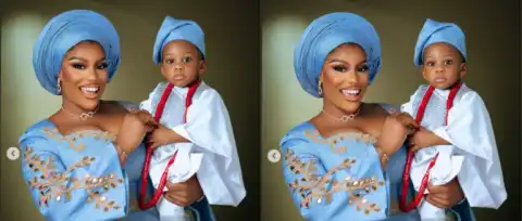 Actress Eriata Ese Unveils Son’s Face In Heartwarming Mother’s Day Post