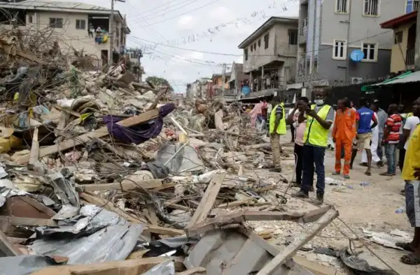 Five-storey Building Collapses In Apapa, Lagos