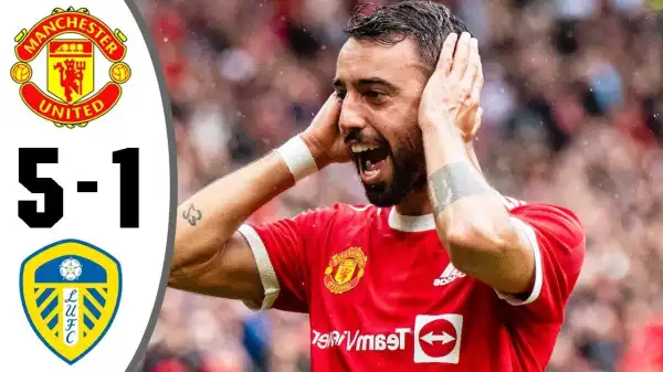 Manchester  United vs Leeds United 5 −  1 (Premier League 2021 Goals & Highlights)