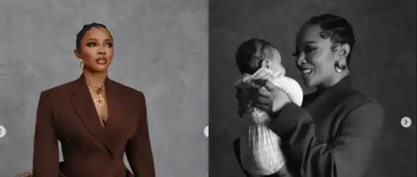 “Everyone Now Calls Me Mama Yaya”- Toke Makinwa Shares Joy Of Motherhood