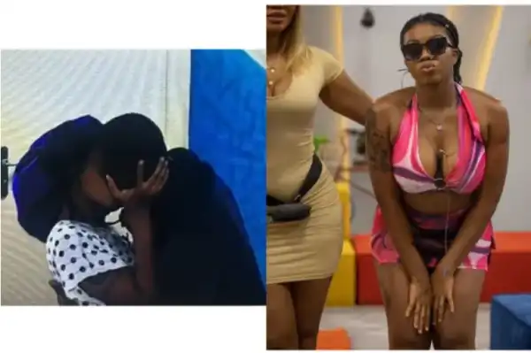 #BBNaija 2021: Moment Angel Locked Lips With Saga  (Video)