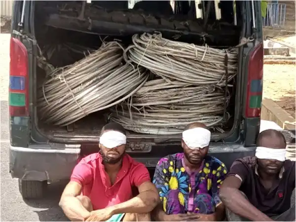Police arrest three suspects for allegedly vandalizing BEDC equipment in Ekiti