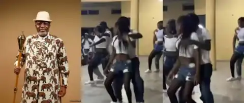 Clinton, who taught you?- Kanayo Kanayo asks son as he shares video of him dancing at NYSC camp