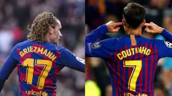 JUST IN!! Barcelona Snatch Coutinho’s Jersey Number, Gives It To Griezmann (FULL STORY)