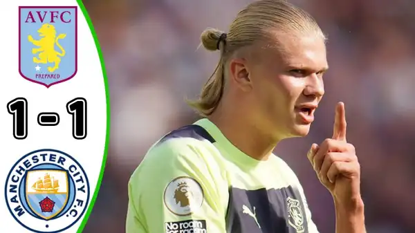 Aston Villa vs Manchester City 1 - 1 (Premier League 2022 Goals & Highlights)