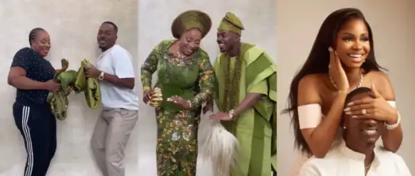 Enioluwa And Her Mother Capture Hearts With Their Lively Dance As They Step Out For Priscilla’s Wedding