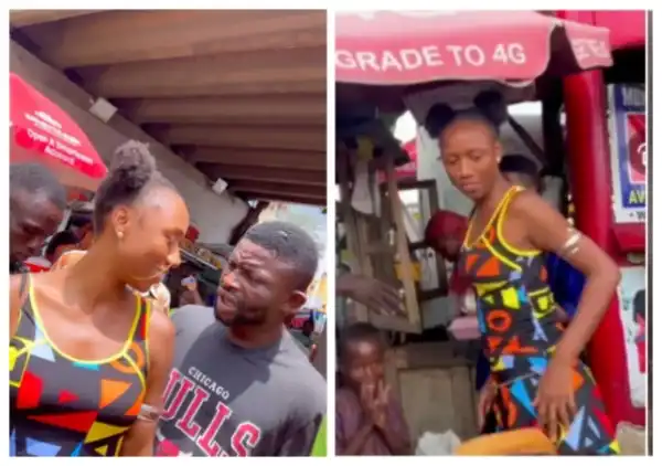 Korra Obidi Storms Shitta Underbridge In Surulere, Feeds 50 People (Video)