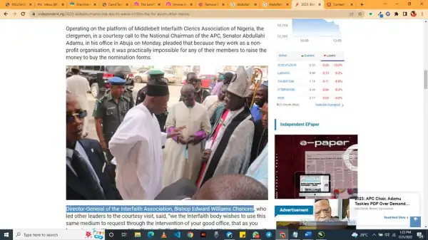 RE: Leader Of Bishops Delegation To Tinubu-shetimma By Sarrki