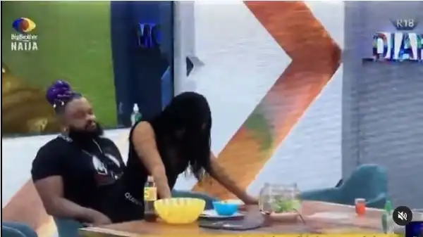BBNaija: Moment Queen Twerks Seductively For Whitemoney (Video)