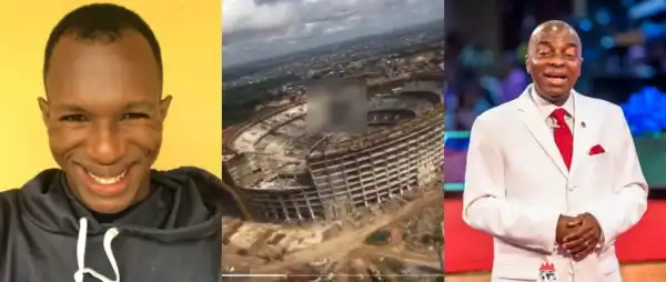 “Build Industries, Not Auditoriums”-Regha Reacts To Bishop Oyedepo’s 100,000-Seater Church Project