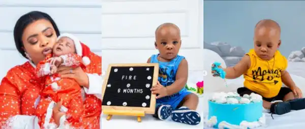 Dayo Amusa Celebrates Son’s 6-Month Milestone With Heartwarming Pictures