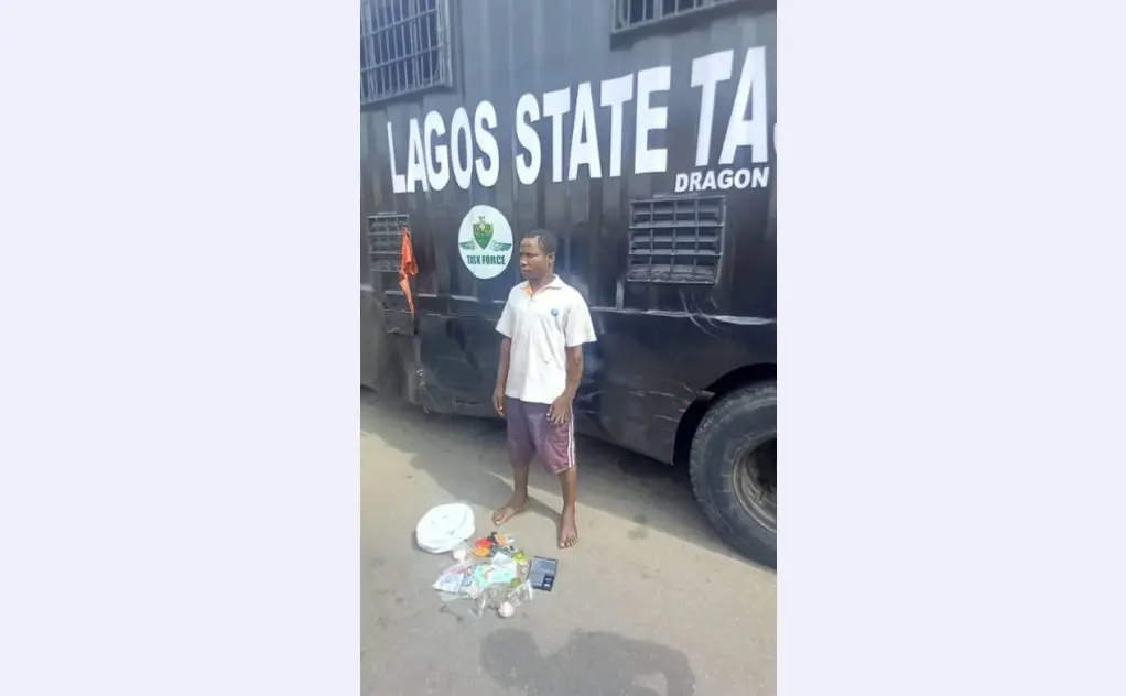 Lagos taskforce arrests okada rider over drug trafficking