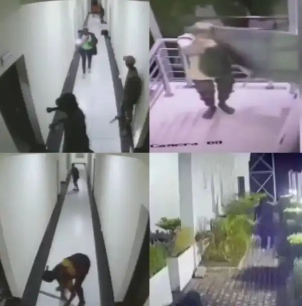 FCT Police Arrest Armed Men Who Raided A Guest House And Carted Away Personal Items In Abuja (Video)