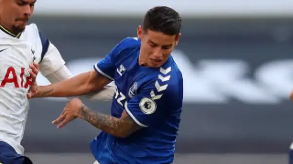 Real Madrid coach Ancelotti declares Everton attacker James 