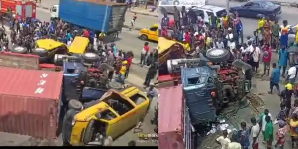 One dead, two injured in multi-vehicle crash on Cele Expressway, Lagos