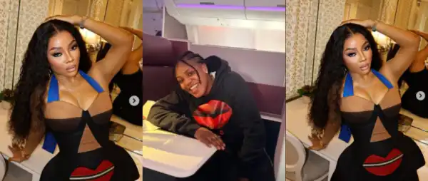 “Soft Life!”- Toke Makinwa Takes Nanny To London Alongside Her Baby