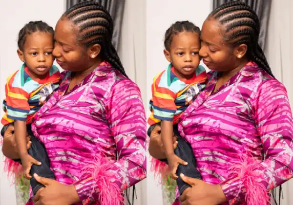 “Nigerians, Help Me”- Wunmi Cries Out During Live Stream, Claims Baby Liam Was Assaulted