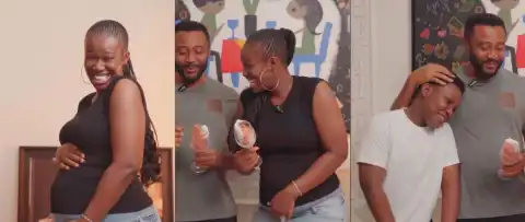 Warri Pikin Announces Baby’s Gender In Emotional Video, Son’s Reaction Steals The Show