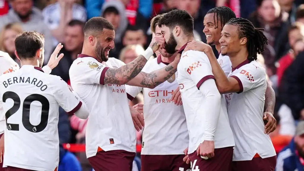 EPL: Man City maintain one-point gap at top with 2-0 win over Nottingham Forest