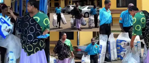 Heavily Pregnant Ruby Ojiakor Reaches Out to New Mothers in Asaba, Donates Items Ahead of Delivery