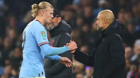 Pep Guardiola explains why Erling Haaland didn't take Man City penalty in Aston Villa win