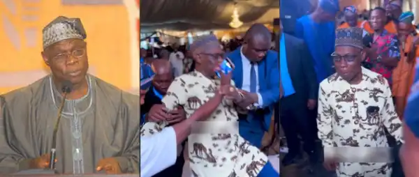 “Even His Aides Were Scared”- Olusegun Obasanjo’s Near Fall At 89th Birthday Celebration Trends Online