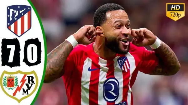 Rayo Vallecano vs Atletico Madrid 0 - 7 (Laliga Goals & Highlights)