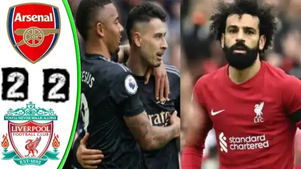 Liverpool vs Arsenal 2 - 2 (Premier League 2023 Goals & Highlights)