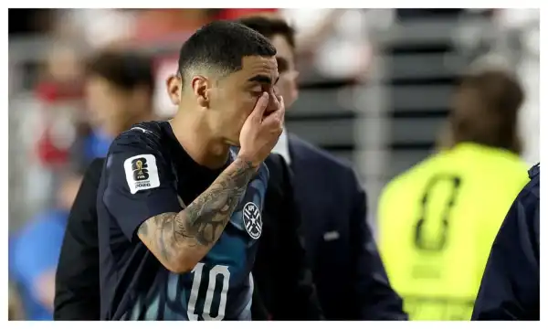 World Cup 2026: Almiron becomes first player to receive red card for covering his mouth