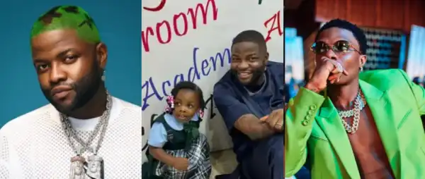 “Don’t Bring Nonsense Near My Family”- Skales Warns After Fan Compares Daughter To Wizkid