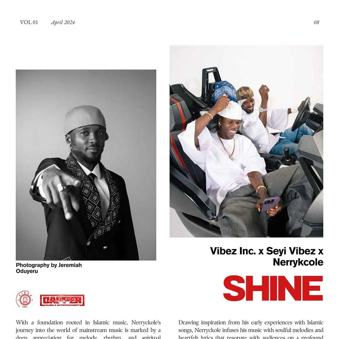 Vibez Inc – Shine ft. Nerryckole & Seyi Vibez