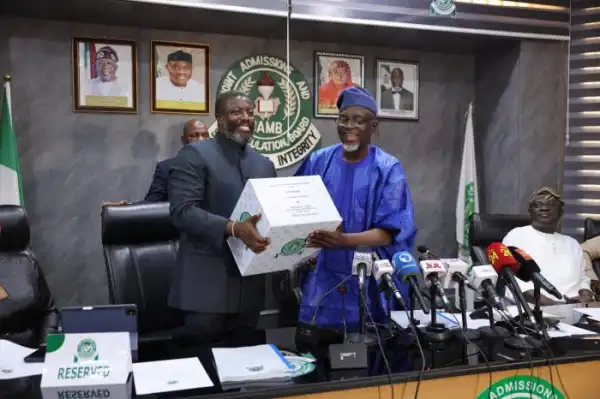 Prof. Aina Takes Over from Prof. Oloyede as JAMB Registrar After 10 Years