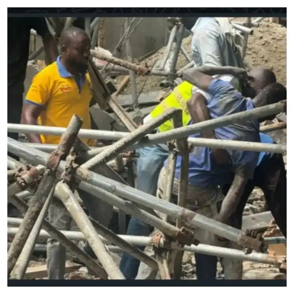 One dead, one missing as three-storey building collapses in Lagos