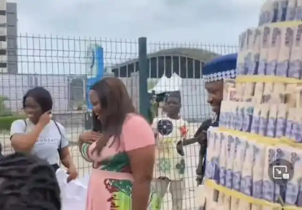 Fans Gift Stan Nze And Wife Money Cake, Food And More To Celebrate Wedding Anniversary (Video)