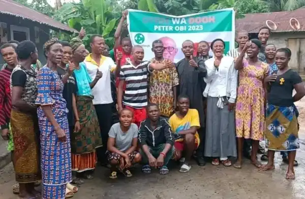 Man Mobilizes His Ward For Peter Obi in Delta State (pictures)
