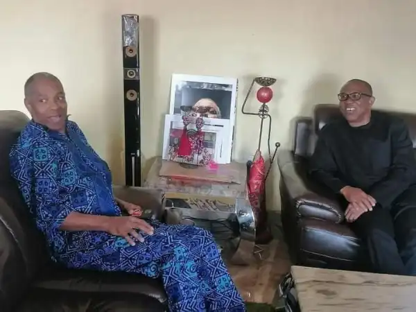 Peter Obi visits Femi Kuti At The Afrika Shrine (Photos)