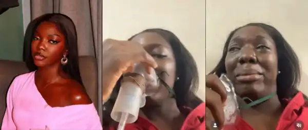 Worrying Video Of BBNaija’s Zita Using Nebulizer As She Struggles To Breathe Sparks Concern