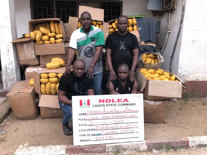 NDLEA sends 6 convicted drug traffickers to 156 years in jail