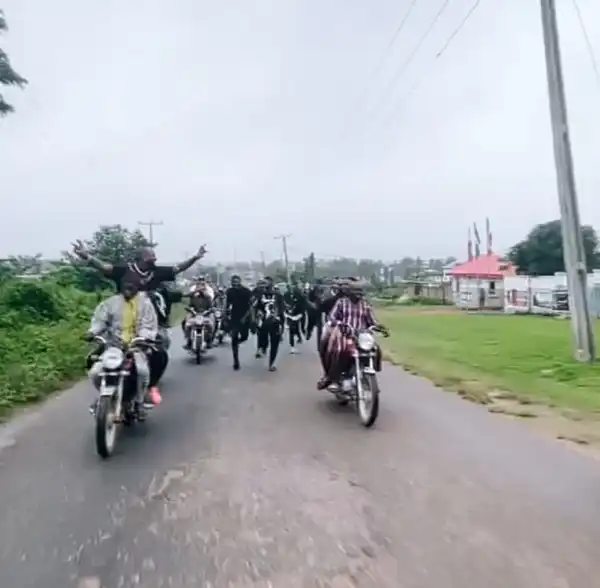 Davido Rides On Bike To Celebrate Adeleke