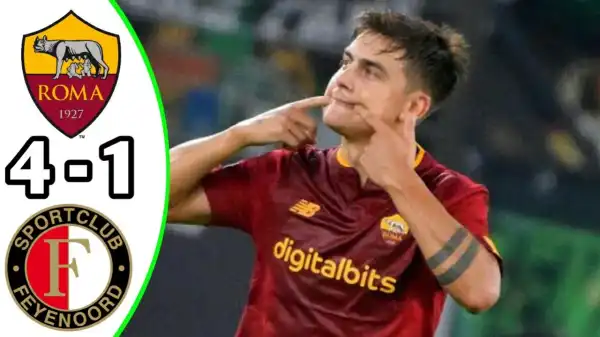 AS Roma vs Feyenoord 4 - 1 (Europa League 2023 Goals & Highlights)