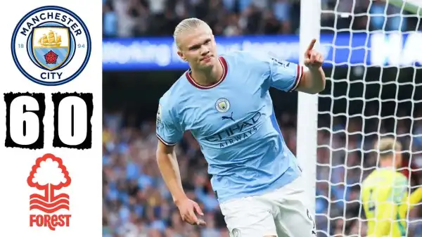Manchester City vs Nottingham 6 - 0 (Premier League 2022 Goals & Highlights)