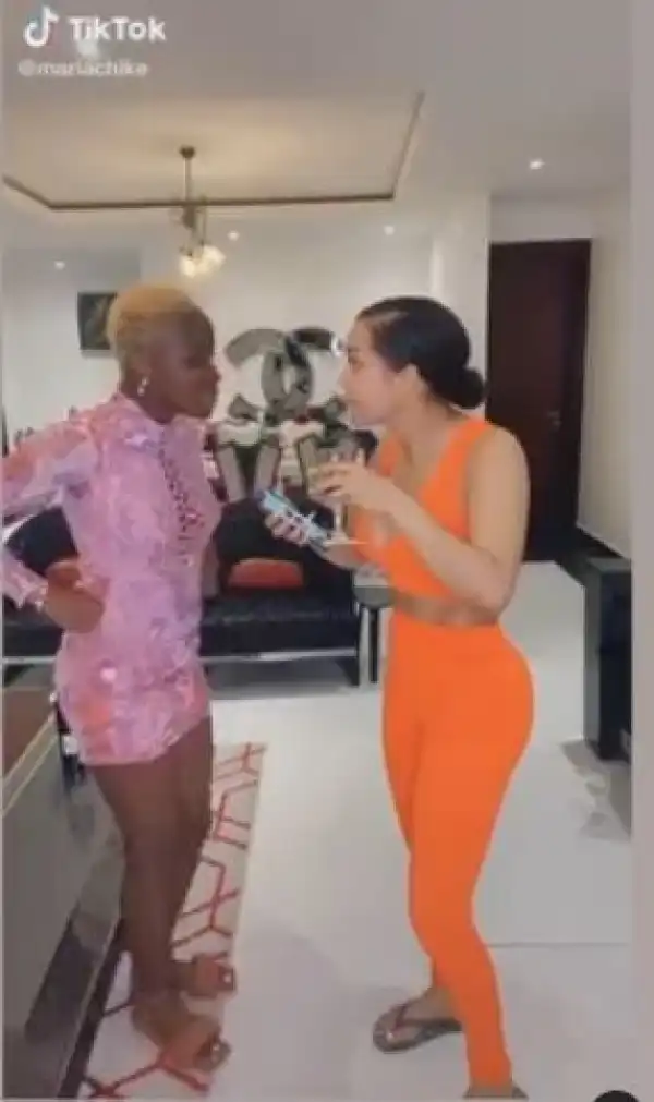 BBNaija Saskay Visits Maria At Her Pent House (Video)