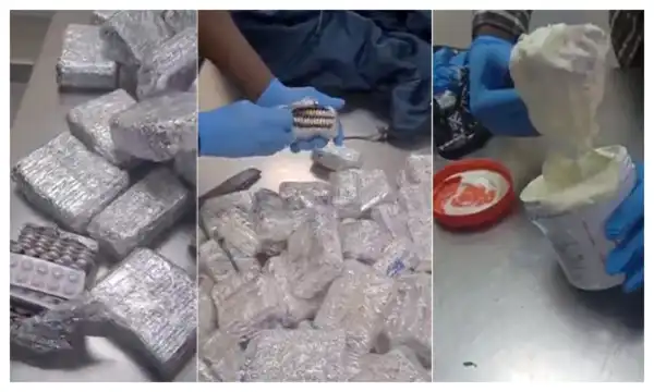 NDLEA intercepts opioids, meth in carton walls, winter jackets, cream at Lagos airport