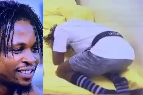 #BBNaija: Watch Laycon’s Reaction After He Stepped Into The Head Of House Lounge For The First Time