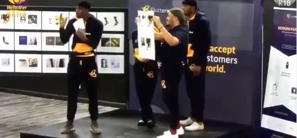 #BBNaija: Watch Team 1 – EVON, Present A Beauty Product Advert On Flutterwave Task (Video)