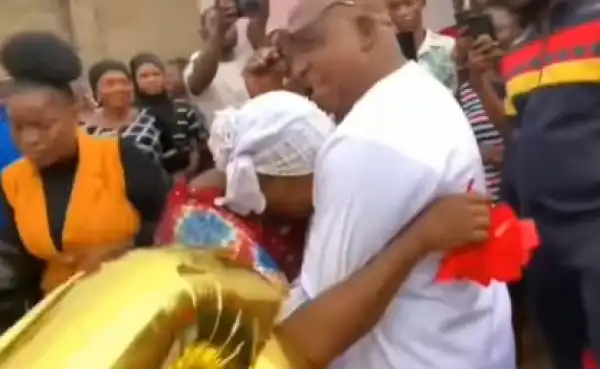 Femi Adebayo And Siblings Surprise Mom With A Brand New Car On Her Birthday (Video)