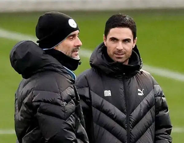 Arteta Pays Tribute To Pep Guardiola Ahead Of Man City vs Arsenal