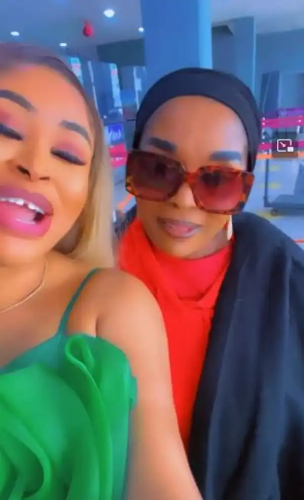 She Is Truly Repentant And Will No Longer Support Evil - Rita Edochie Says After Meeting Sarah Martins At The Airport (Video)